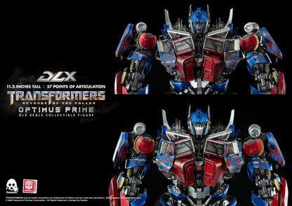 Transformers: Revenge of the Fallen – DLX Optimus  showing mask on and mask off