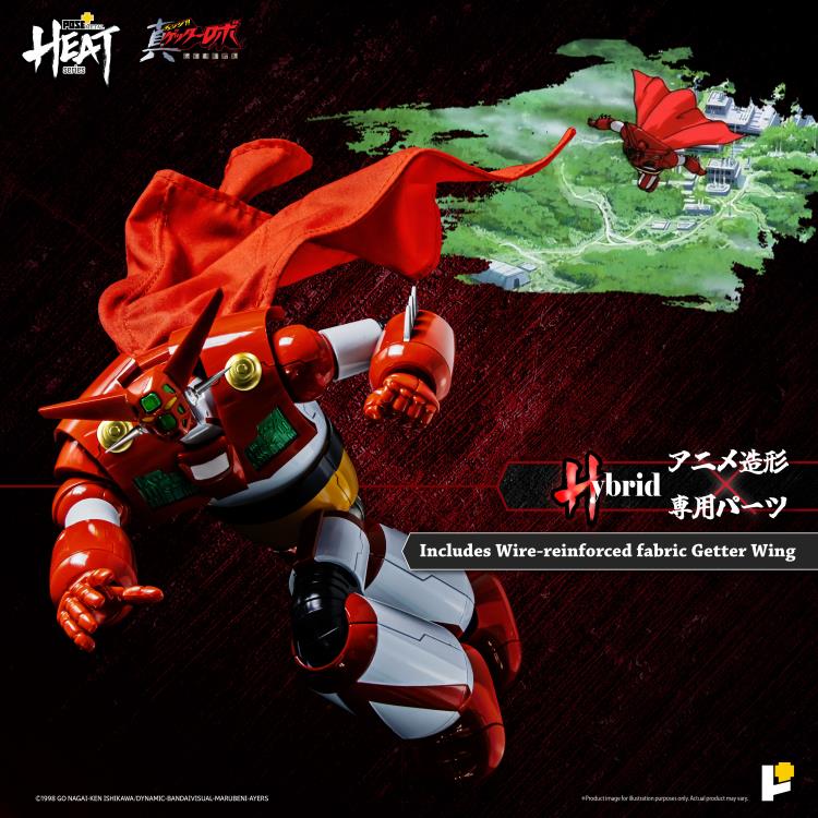 Getter Robo Armageddon Pose+ Metal Heat Series Getter 1 flying with cape