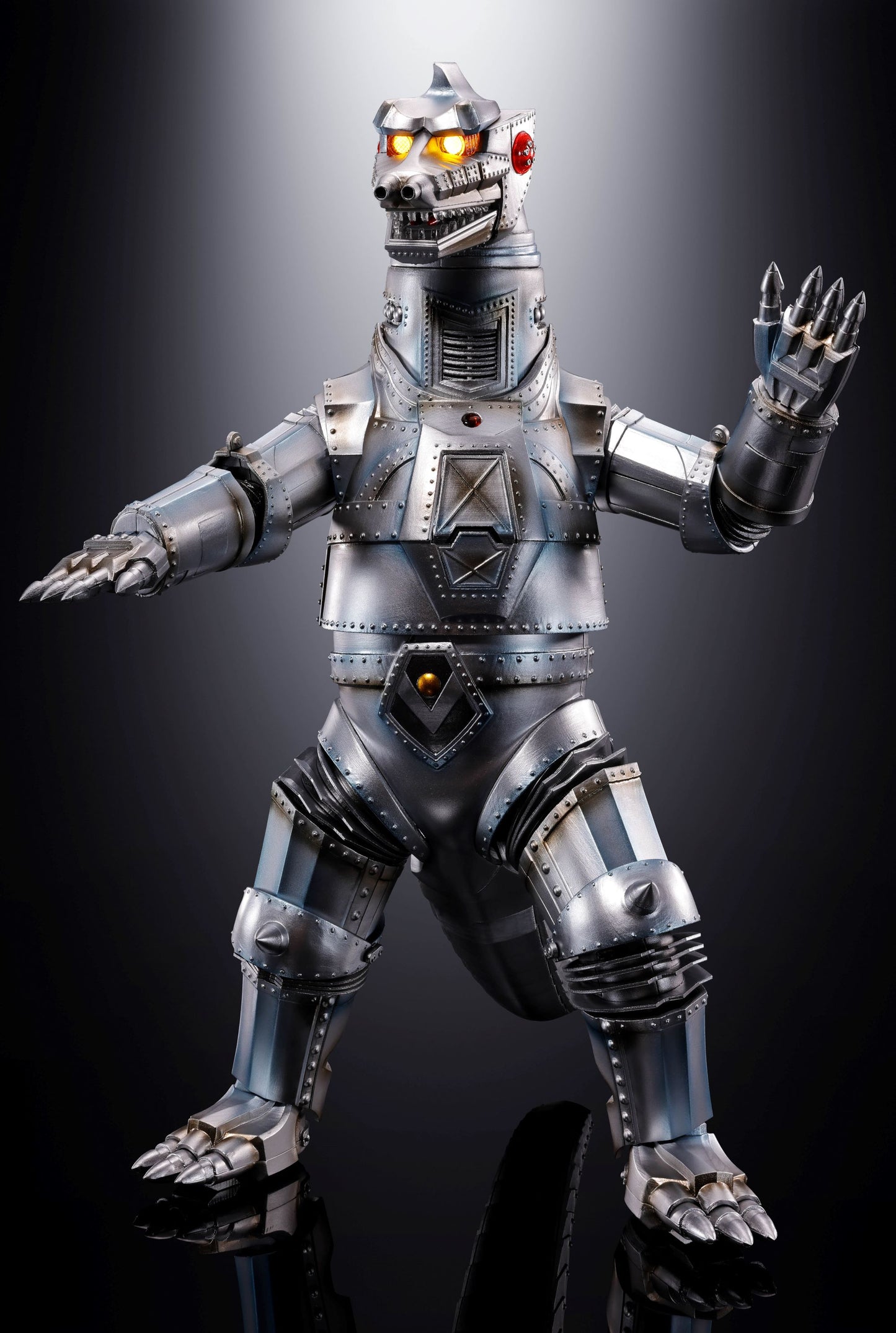 MECHAGODZILLA 1974 "Godzilla vs Mechagodzilla", TAMASHII NATIONS DX SOUL OF CHOGOKIN hand waving