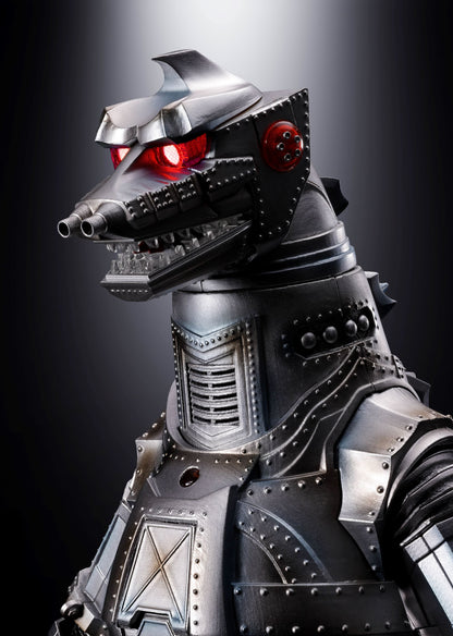 MECHAGODZILLA 1974 "Godzilla vs Mechagodzilla", TAMASHII NATIONS DX SOUL OF CHOGOKIN eyes light up red