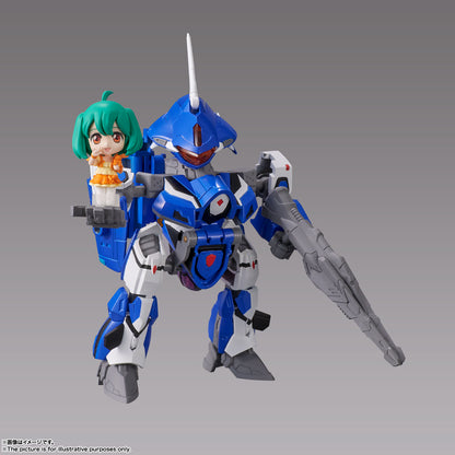 VF-25G Messiah Valkyrie with Ranka Lee "Macross Delta" - Bandai Tiny Session