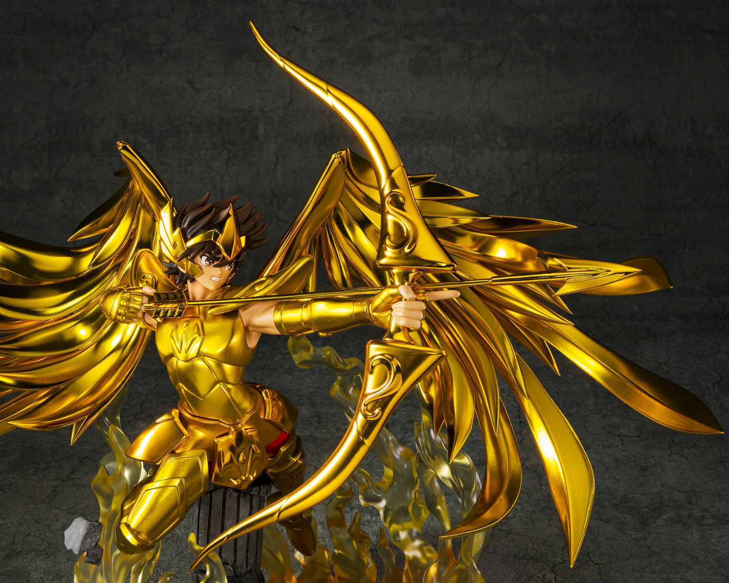 SAGITTARIUS SEIYA "SAINT SEIYA", TAMASHII NATIONS Figuarts Zero Touche Métallique close up on bow