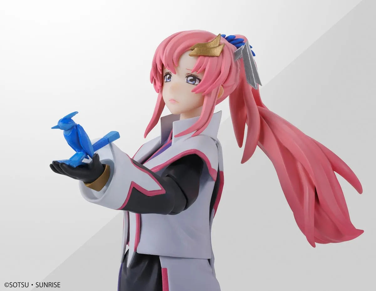 Lacus Clyne (Compass Battle Surcoat Ver.) side view with blue bird