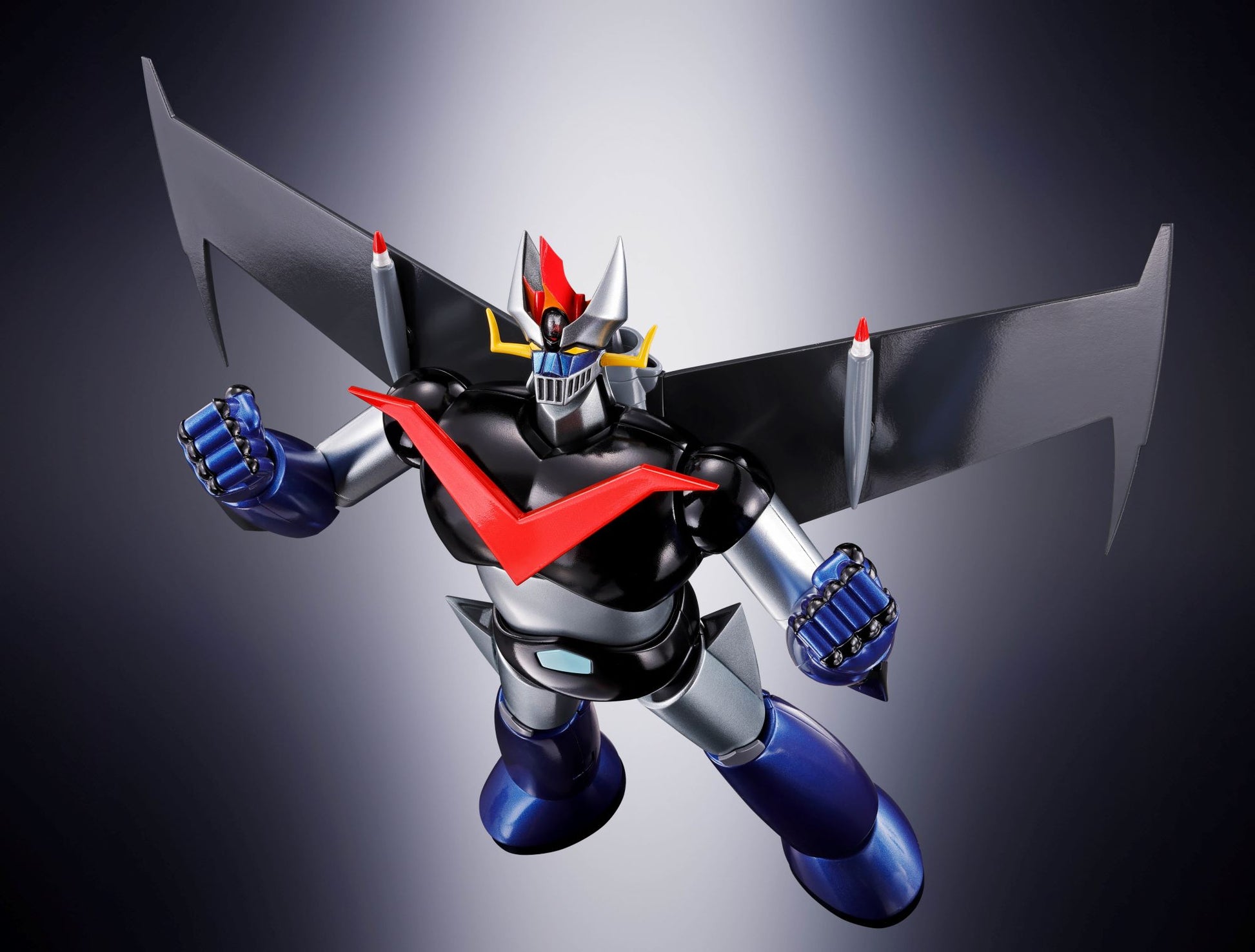 GX-111 GREAT MAZINGER KAKUMEI SHINKA "GREAT MAZINGER", TAMASHII NATIONS SOUL OF CHOGOKIN with wing