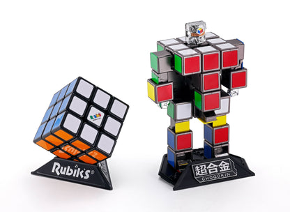 RUBIK'S CUBE ROBO "RUBIK'S CUBE", TAMASHII NATIONS CHOGOKIN side comparison