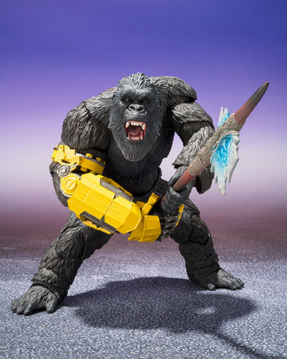 SKAR KING FROM GODZILLA x KONG: THE NEW EMPIRE  “GODZILLA x KONG: THE NEW EMPIRE”  TAMASHII NATIONS S.H.MonsterArts showing Kong in battle mode