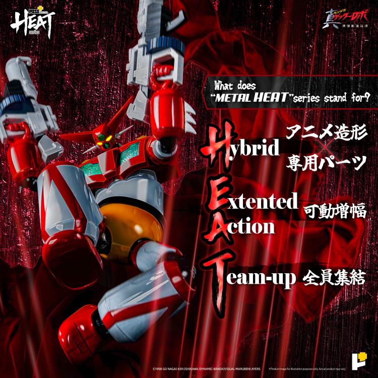 Getter Robo Armageddon Pose+ Metal Heat Series Getter 1 holding 2 guns