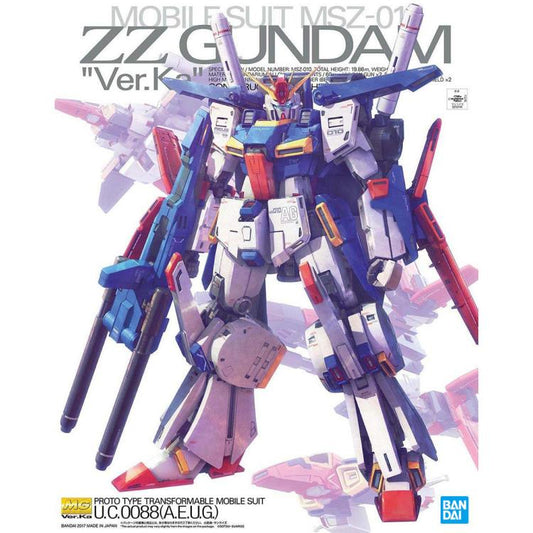 Bandai Hobby MG 1/100 ZZ Gundam Ver. Ka Mobile Suit Gundam Master Grade Model Kit