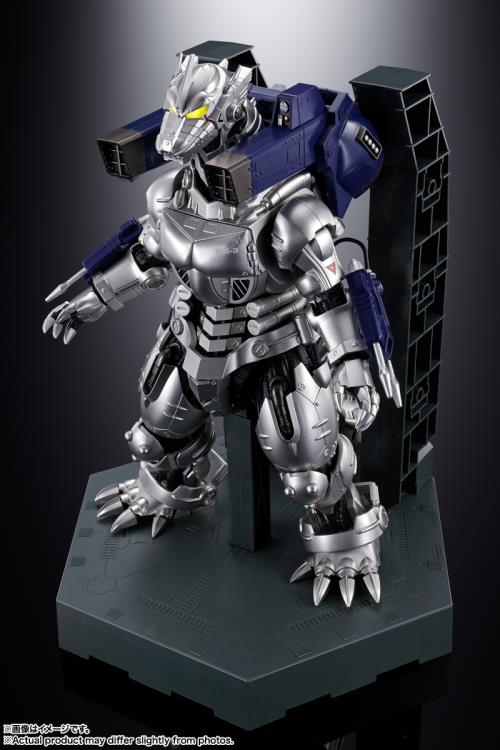 Godzilla vs. Mechagodzilla GX-103 Mechagodzilla Type 3 Fighting System Kiryu on a stand