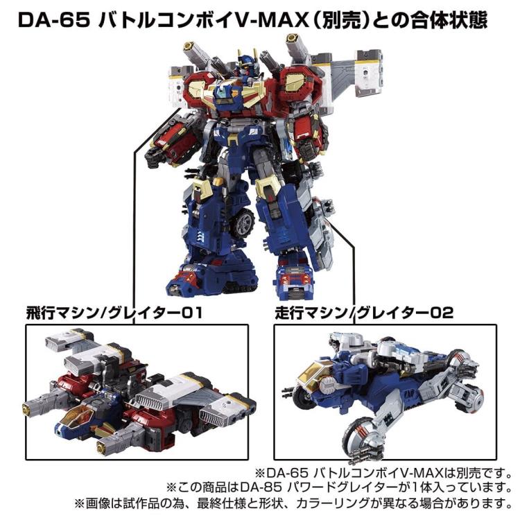 Diaclone DA-85 Powered Greater combined with DA 65 Robot mode