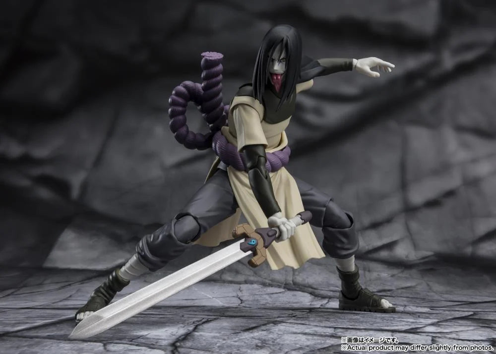 Naruto: Shippuden S.H.Figuarts Orochimaru (Seeker of Immortality) holding sword