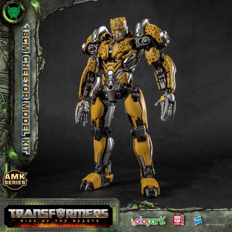 Transformers: Rise of the Beasts Cheetor Advanced Model Kit standing up 