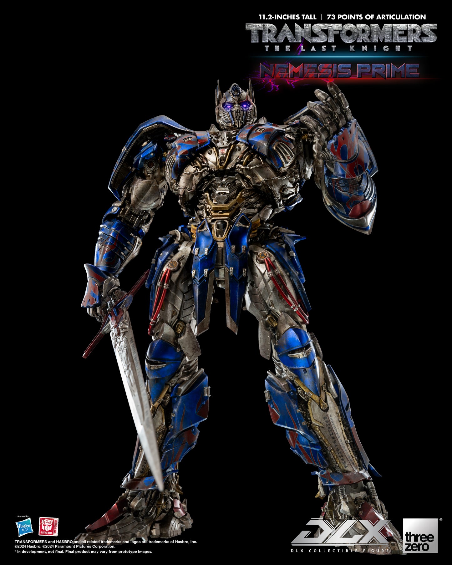 Pre Order Transformers: The Last Knight - DLX Nemesis Prime Threezero