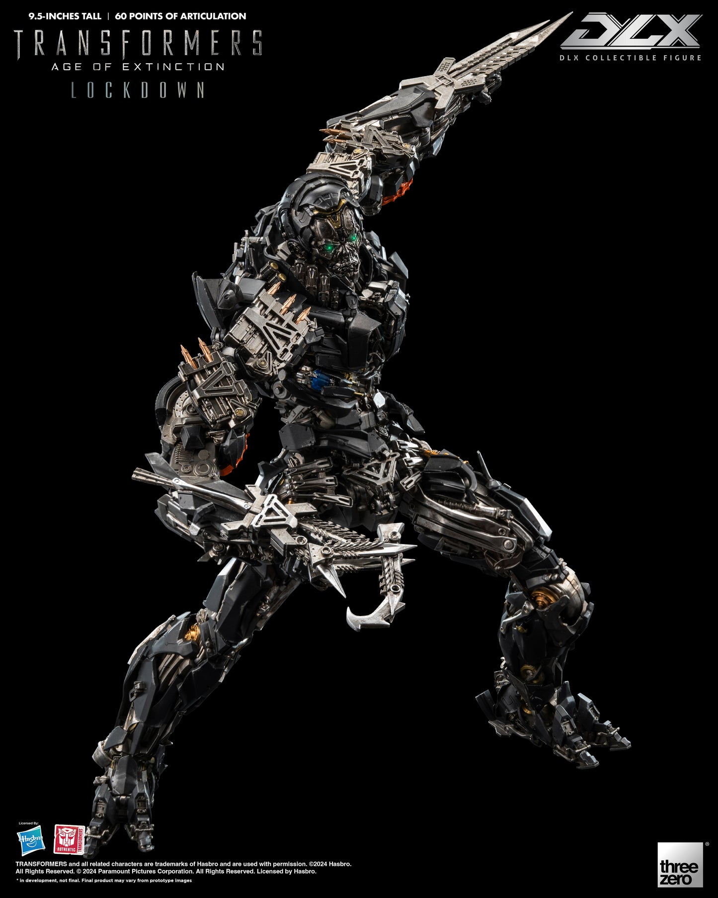 Pre Order Transformers: Age of Extinction - DLX Lockdown by Threezero