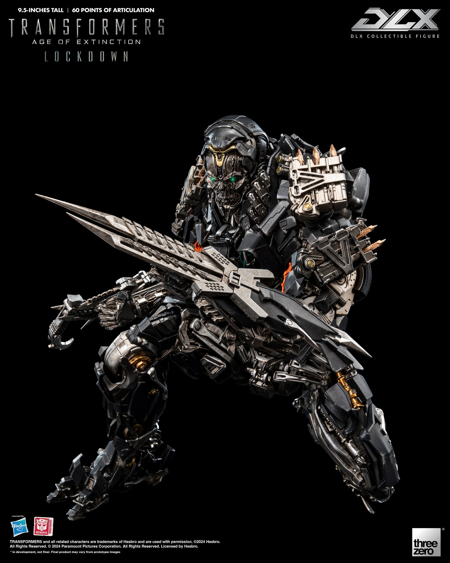 Pre Order Transformers: Age of Extinction - DLX Lockdown by Threezero