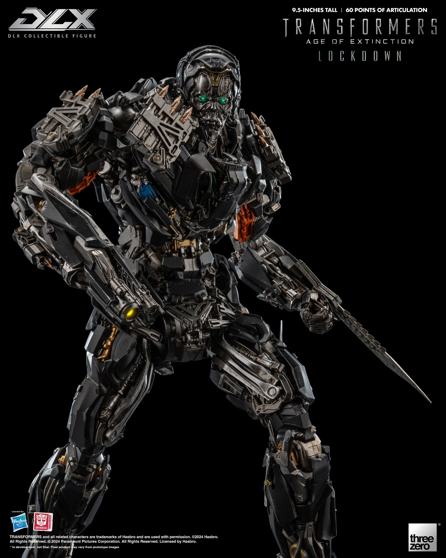 Pre Order Transformers: Age of Extinction - DLX Lockdown by Threezero