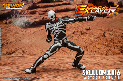 Street Fighter EX Layer Skullomania 1/12 Scale by Storm Collectibles left punching pose