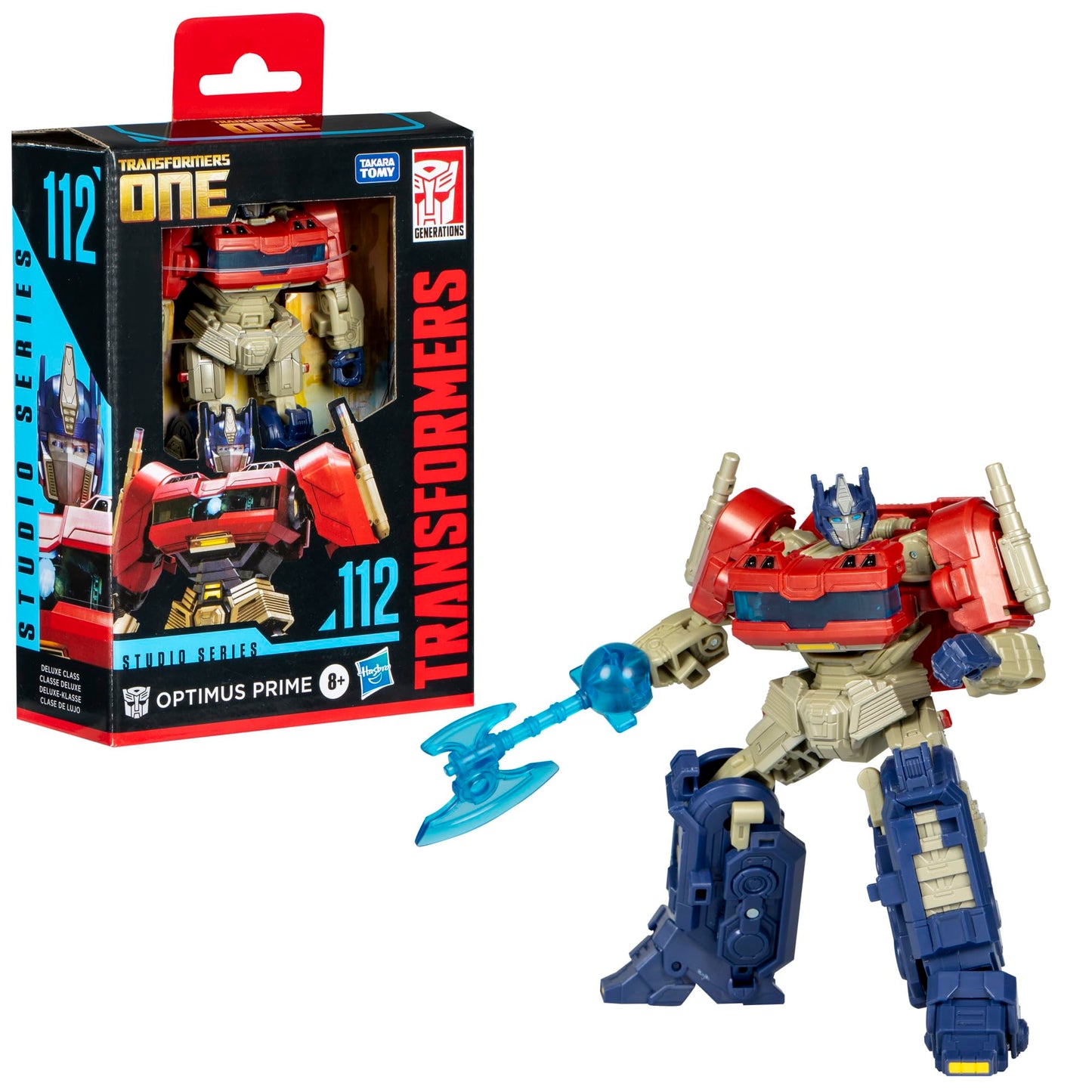 Transformers: One Studio Series 112 Deluxe Optimus Prime box art