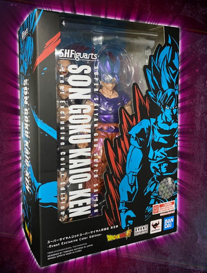 S.H.Figuarts Dragonball Z SUPER SAIYAN GOD SUPER SAIYAN SON GOKU KAIO-KEN -Event Exclusive Color Edition- Premium Bandai