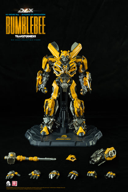 Transformers: The Last Knight – DLX Bumblebee showing all accessories