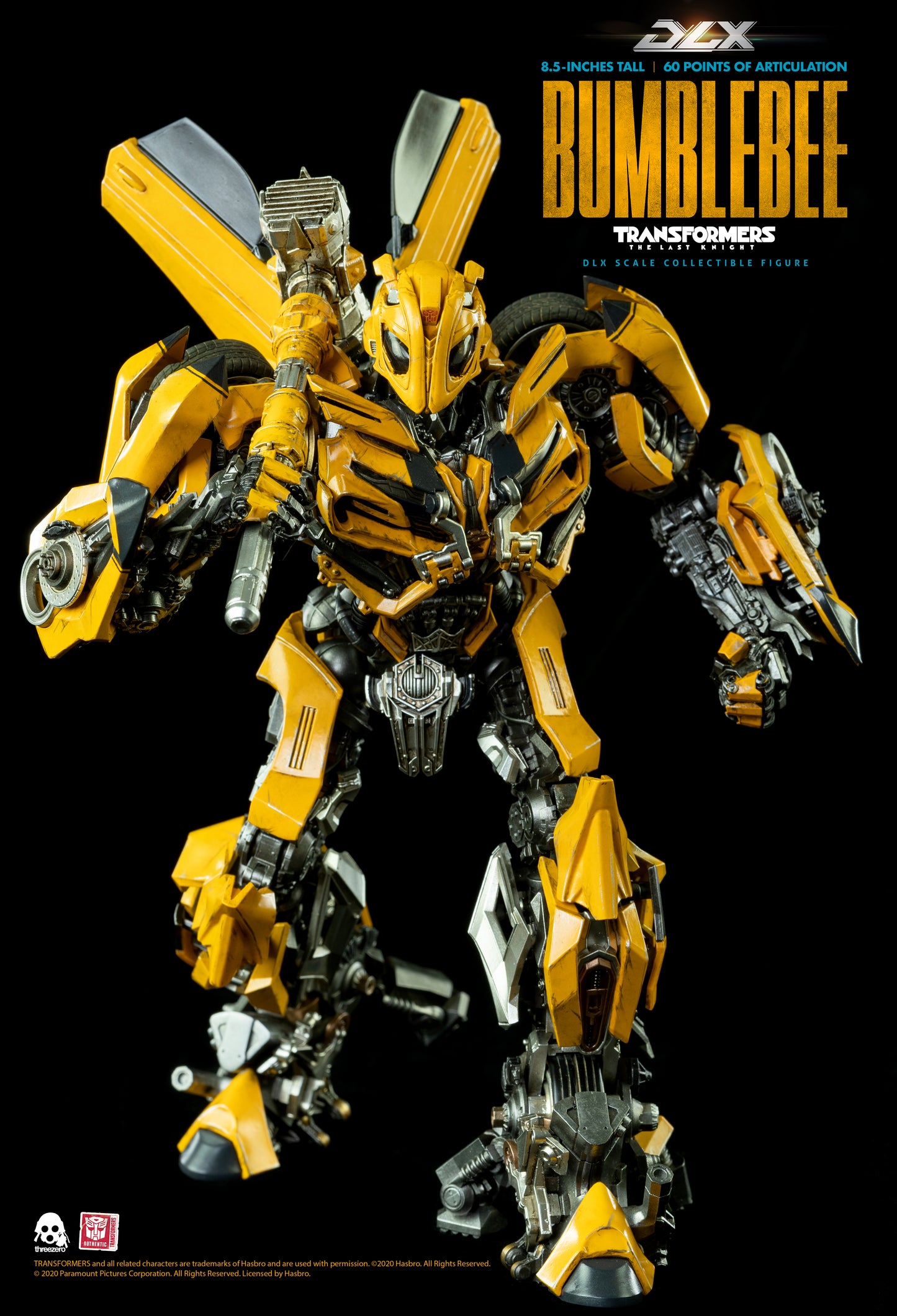 Transformers: The Last Knight – DLX Bumblebee mask on carrying hammer