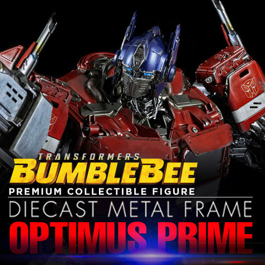 Premium Optimus Prime Diecast Metal Frame Statue "Transformers Bumblebee" - Hasbro and Threezero