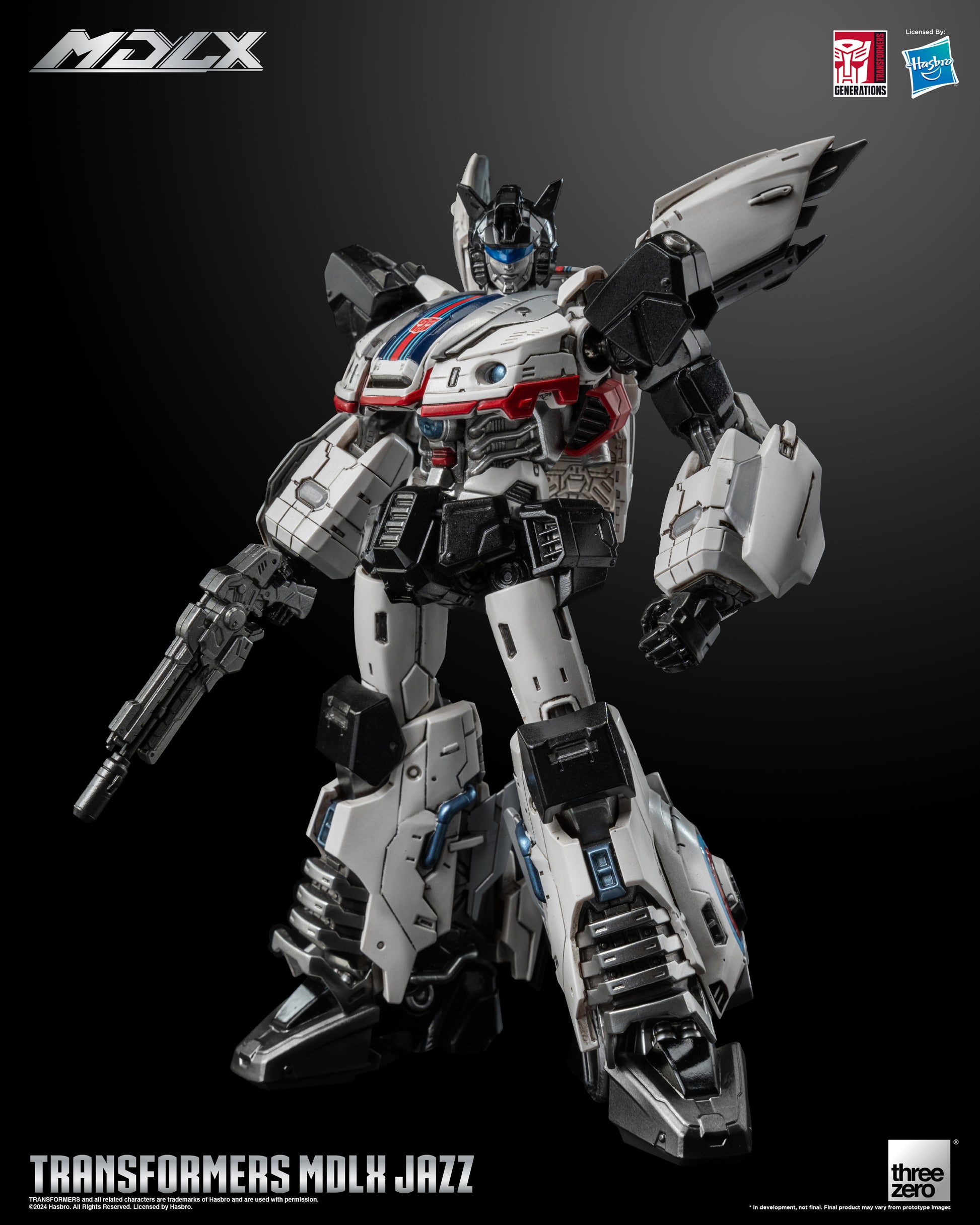 Transformers - MDLX Jazz by Threezero standing pose