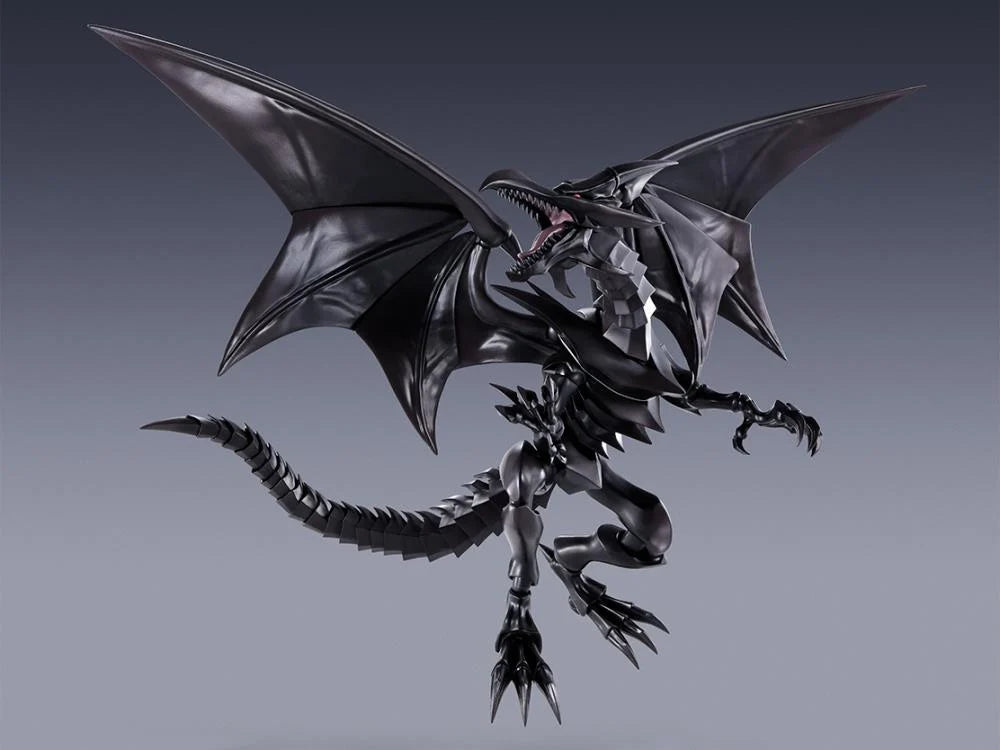 Yu-Gi-Oh! Duel Monsters S.H.MonsterArts Red-Eyes Black Dragon flying with neck turning right
