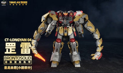 Pre Order CT-Longyan 04 Brontosolid (Sludge) Shuraking (Volcanicus) Transformers - Cang Toys