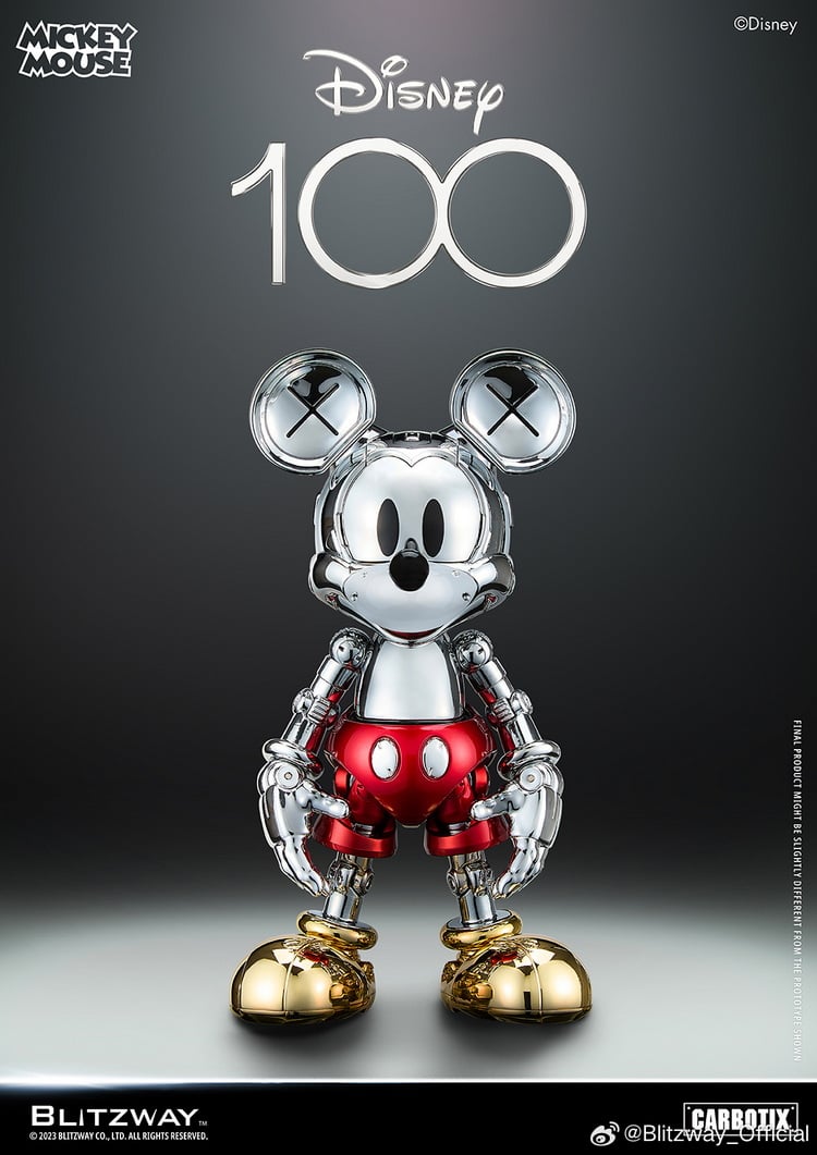 Blitzway x Carbotix 5PRO Studio Disney D100 Mickey Mouse and Set Chrome Limited Edition