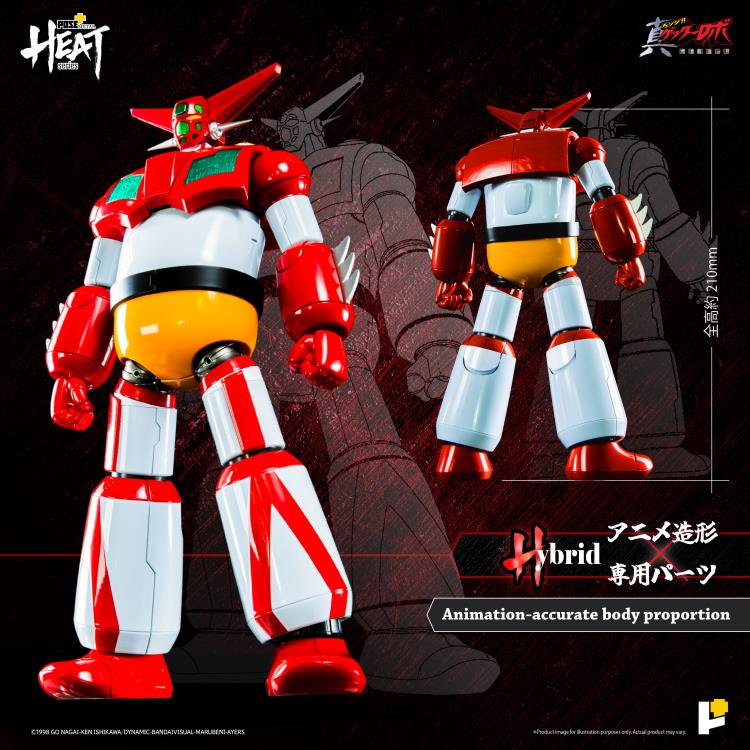 Getter Robo Armageddon Pose+ Metal Heat Series Getter 1 showing front and back