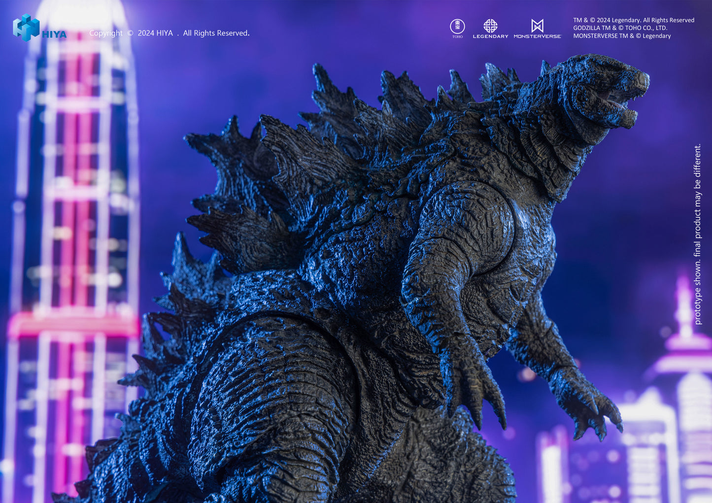 Pre Order Heat Ray Godzilla Light-Up Figure PX (2021) "Godzilla vs. Kong" - Hiya Toys Exquisite Basic+ Series