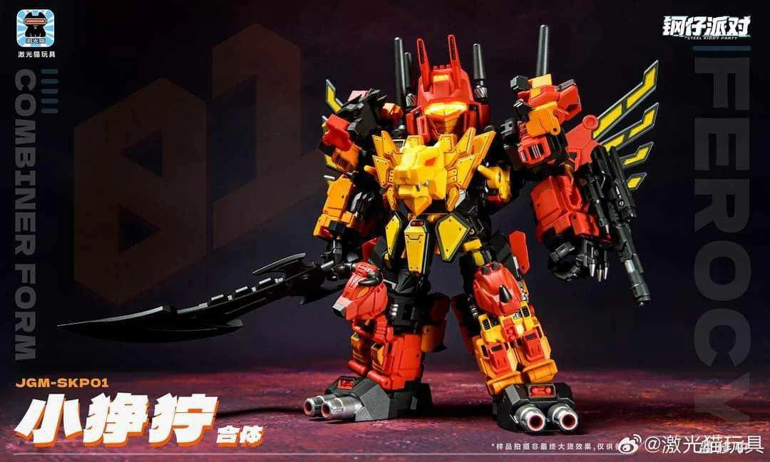 Pre Order Mini-Ferocy (Super Deformed Predaking) JGM-SKP01 - Collectible Robot Figure