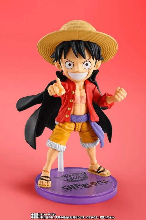 One Piece S.H.Figuarts x World Collectable Figure Mini Monkey D. Luffy Exclusive Action Figure