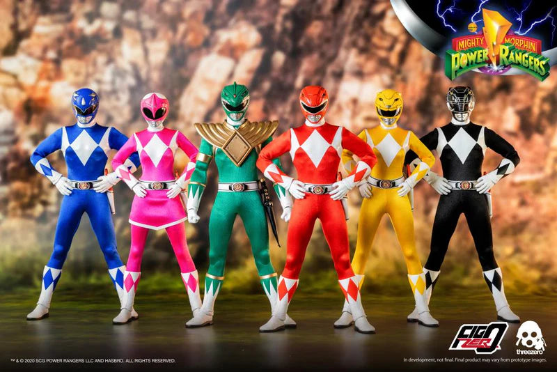 ThreeZero FigZero 1/6 Mighty Morphin Power Rangers Core Rangers & Green Ranger Sixth Scale Figure 6-Pack