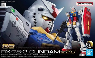 RG RX-78-2 Gundam Version 2.0 "Mobile Suit Gundam" - Bandai Hobby 1/144 Scale Real Grade Model Kit