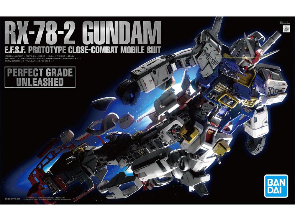 Bandai Hobby Mobile Suit Gundam PG Unleashed RX-78-2 Gundam 1/60 Scale Perfect Grade