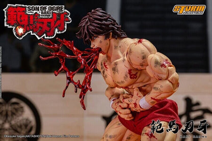 "Bloody Version" Baki the Grappler Baki Hanma 1/12 Scale Event Exclusive Storm Collectibles blood effect side view