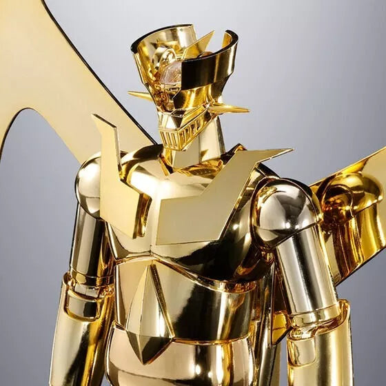 Celebrate 50 Years of Mazinger Z with the SOC GX-105G Gold Mazinger Z Soul Chogokin Exclusive close up