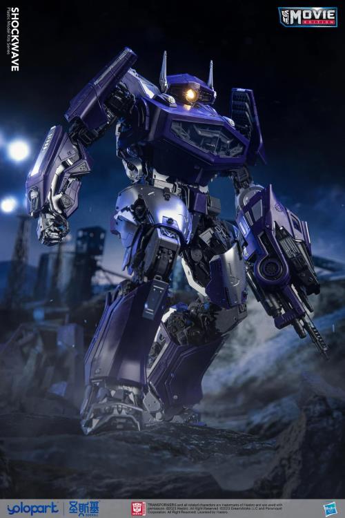 Transformers: Bumblebee Shockwave Model Kit standing pose