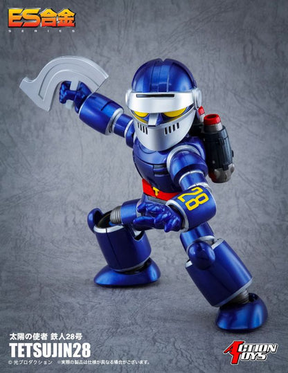 ES Gokin - Taiyo no Shisha Tetsujin 28-Go by Action Toys holding ax