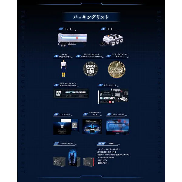 Robosen Optimus Prime Flagship Trailer Kit (Open Box inspected by Robosen)