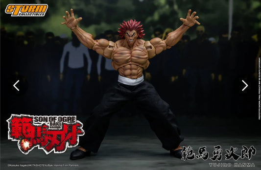 Pre Order Baki the Grappler Baki Hanma: Son of Ogre Yujiro Hanma Special Edition Battle Damaged Wonderfest Exclusive 1/12 by Storm Collectibles